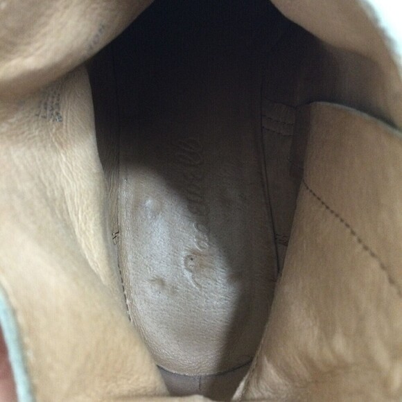 Madewell Charley Leather Ankle Booties Boot western white K5308 sz 5.5 - Picture 2 of 12